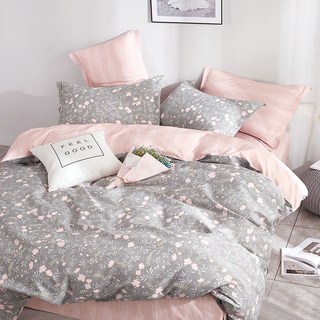 FOCA 韓風設計100%精梳純棉3件式兩用被床包組