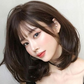 BBOOIBBOOI 女性短髮波浪全頂假髮 Miss Jin, 1組, 深棕色