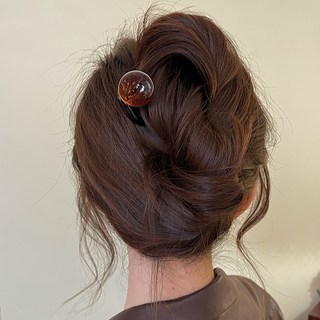 걸핀스 물방울 아크릴 U자 포인트 비녀 1591