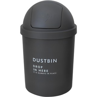 MY STYLE 圓形按壓式垃圾桶 6.5L 灰色