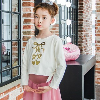 pied a 'terre 女童芭蕾硬鞋長袖T恤 PAB-5502