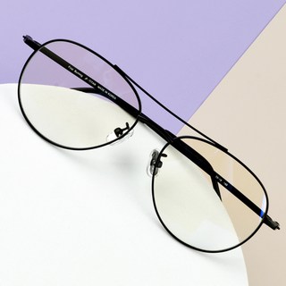 BEIMA 雙橋復古飛行員鈦金屬眼鏡框