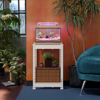 스피드랙 축양장 국내생산 철제 어항 받침대 사육장 선반, 화이트, 2단