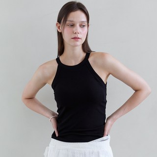tsh 女款繞頸削肩背心T恤