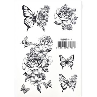 16款刺青貼紙套組, 1組, 刻面刺青015