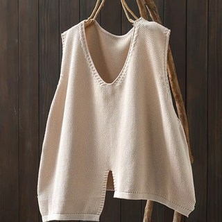POPLARNC 女款 Neobrick 不對稱針織背心 P25WV093006