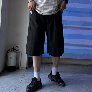 머시따 남성용 카고 핀턱 버뮤다 와이드 팬츠