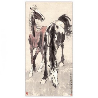 Liz Jainy 室內裝飾用品 圖畫 東方畫 馬 11 K13729