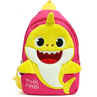 Pinkfong 鯊魚寶寶刺繡斜背包 WP-B46-PINK