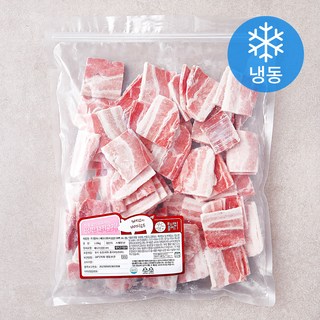 푸드랩플러스 스페인산 간편구이 삼겹살 지퍼백 (냉동), 1kg, 1팩
