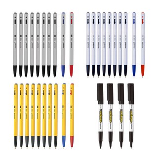 monAmi BP 153 原子筆 0.5mm 黑 8p + 藍 + 紅 + 0.7mm 黑 8p + 藍 + 紅 + 1.0mm 黑 8p + 藍 + 紅 + 奇異筆 F 黑 4p 套組, 混合色, 1套