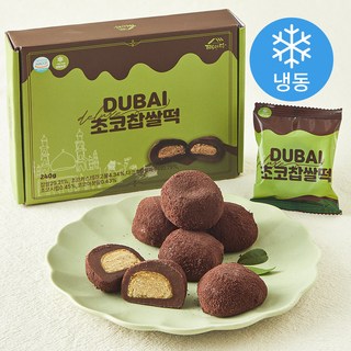 떡미당 두바이 초코 찹쌀떡 (냉동), 40g, 1개, 6개입