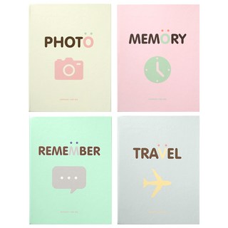 2Youngdesign 4x6 迷你相簿 80p x 4款組合, 混合顏色