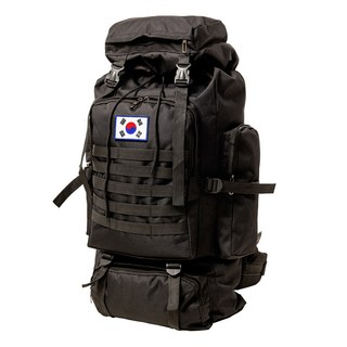 테라우드 트레블에디션 군용 캠핑 대용량 백팩 80L + 태극기 패치