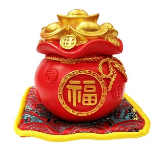 財神小舖 財源滾滾 小福袋擺件 ECH-1002, 紅色