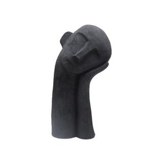 Answer 石膏像 手工藝 室內裝飾擺件, 黑色