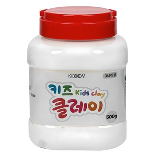 KIBBOM 兒童黏土桶, 白色, 500g, 1個