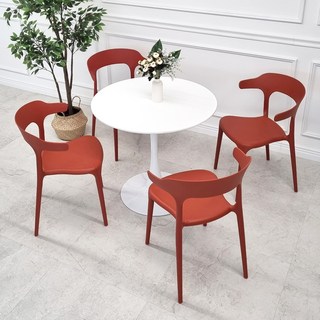 비에프컴퍼니 피너트 체어 개당 4kg, 레드, 4개