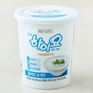 건국유업 하이요 프로바이오틱 플레인 요거트, 900g, 1개, 1개입