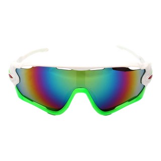 NAYASTYLE 防風戶外運動自行車護目鏡, 9270-27-1 綠白色(鏡框) + 綠色(鏡片)