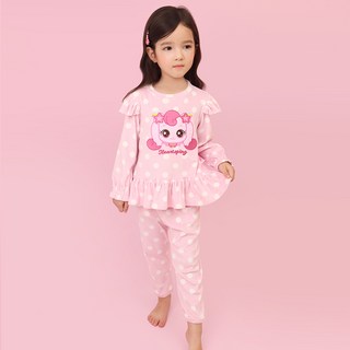 프리미에팜 여아용 캐치 티니핑 하츄핑 러블리 스판 9부 파자마 상하의 세트