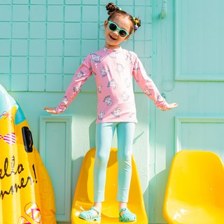 Lalaamang 女童兔子防磨泳衣套裝