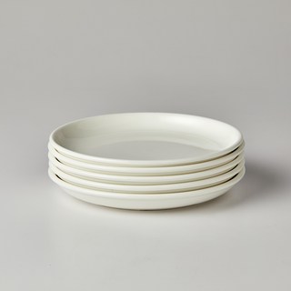 Modern House ON系列 圓形盤 20cm 5入組, 1組, 白色的, 板 5p