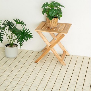 Tamsa 優質磁磚型拼接地板 象牙白 18入, 18件