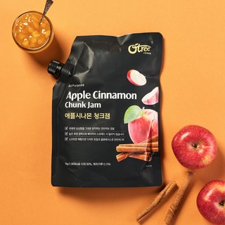 Otree 蘋果肉桂果肉果醬, 1kg, 1個