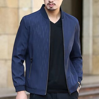 男款DM直條紋夾克