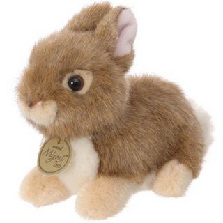 Miyoni 幼兔絨毛娃娃 棕色, 14cm, 小兔-棕色, 1個