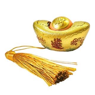 財神小舖 轉進八方財 金元寶擺件 HS-3010, 金色
