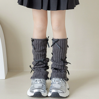 Bidangil The Bill 蝴蝶結羅紋襪套