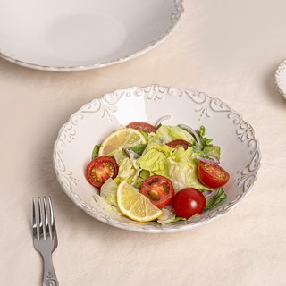 Olive Romance 復古古董沙拉碗 M, 混合色, 1個