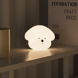 레나에너지 인체 감지 강아지 센서 무드등, 화이트