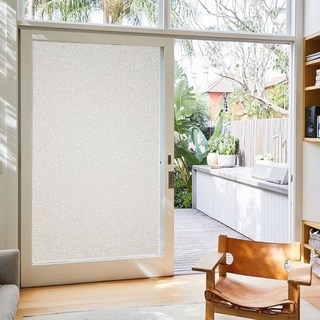 Sheet Mate 僅用水黏貼 無膠靜電霧面窗貼, 白色珍珠光