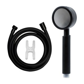 HOMEDAUM 增壓蓮蓬頭 + 防纏繞柔軟PVC蓮蓬頭軟管 2m, 1組