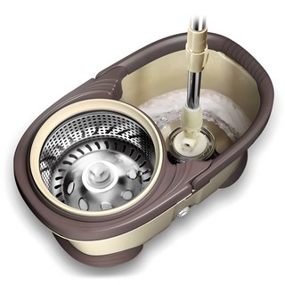 明康產業 Power C-01 旋轉拖把不鏽鋼桶組, 1組