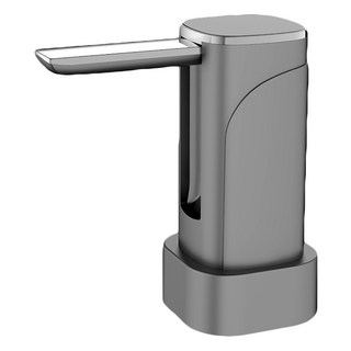 桶裝水折疊電動定量抽水器 折疊液晶款, 1個, 灰色