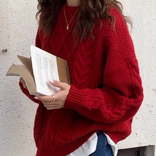 I'M MONG 女款Viewer麻花圖案針織衫