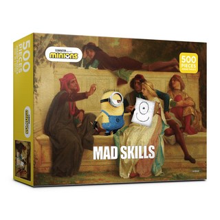 小小兵 瘋狂技巧 拼圖 AL5319, 混合色, 500件, 1個