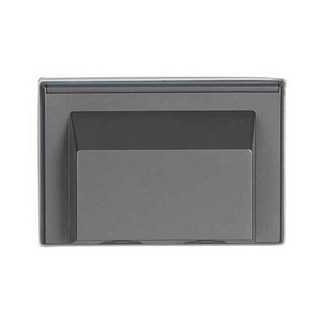 Tilins 防水橫式插座 2孔 深灰色, 1個