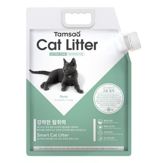 Tamsaa 貓砂 細砂型, 8kg, 1袋, 爽身粉香