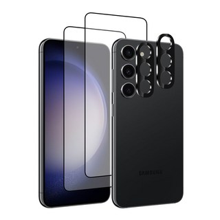 크리스탈클라우드 전면 강화유리 필름 2p + 카메라 필름 2p 세트, 1세트