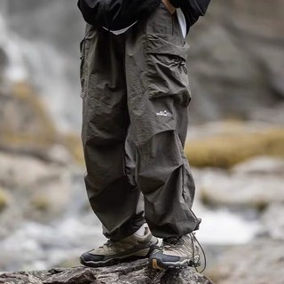 Goodif 男款寬版戶外工裝褲