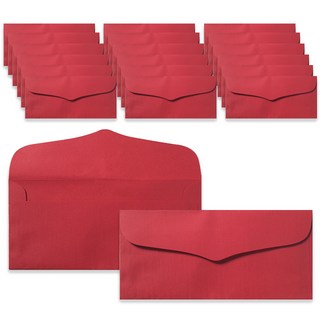 2Youngdesign 素色橫式信封袋, 紅色, 20入