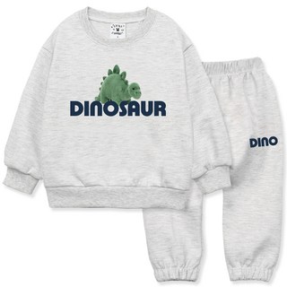 Golden Rabbit 兒童春秋恐龍上下褲裝套組