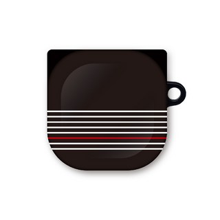 프루그나 디자인 레드 포인트 갤럭시 버즈 프로 / 버즈 라이브 / 버즈2 케이스, 블랙