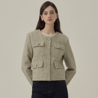 ISABEY 女款外口袋粗花呢夾克 VHJAI2103