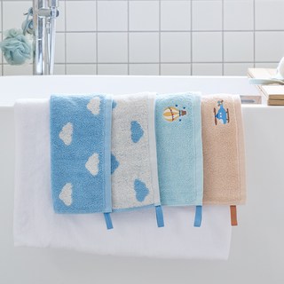 Modern House 兒童刺繡先染擦手巾4件組, 1套, 去旅行吧